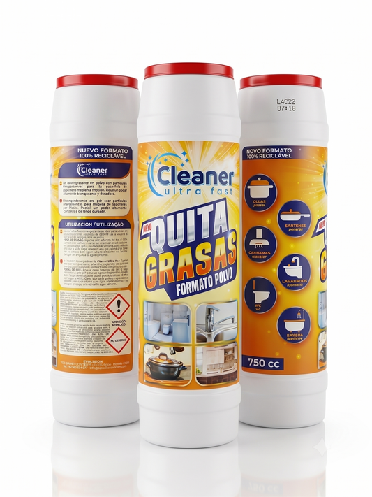 Cleaner Ultra Fast - Quitagrasas en Polvo, Segunda Unidad GRATIS